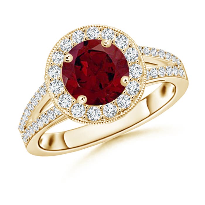 AA - Garnet / 2.09 CT / 14 KT Yellow Gold