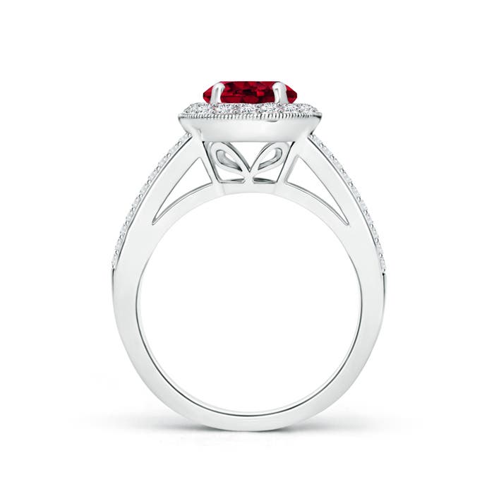 AAA - Garnet / 2.09 CT / 14 KT White Gold