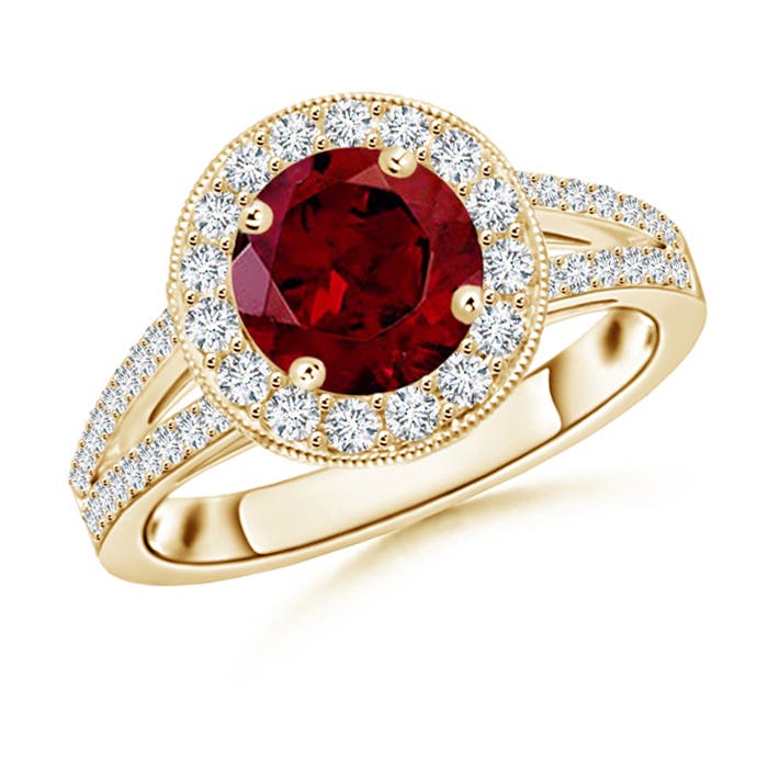 AAA - Garnet / 2.09 CT / 14 KT Yellow Gold