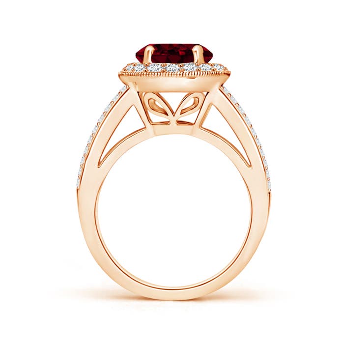 A - Garnet / 2.86 CT / 14 KT Rose Gold