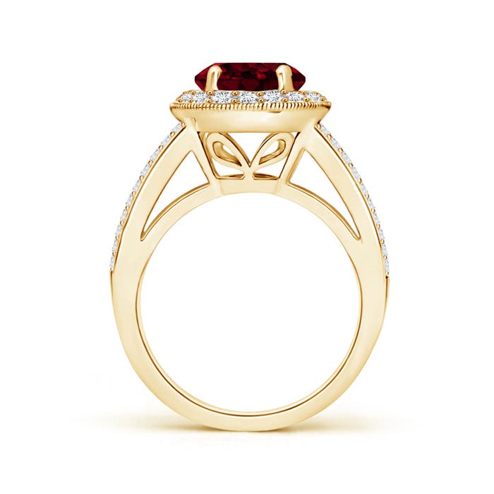 A - Garnet / 2.86 CT / 14 KT Yellow Gold