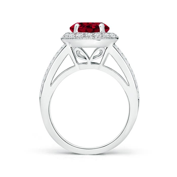 AAA - Garnet / 2.86 CT / 14 KT White Gold