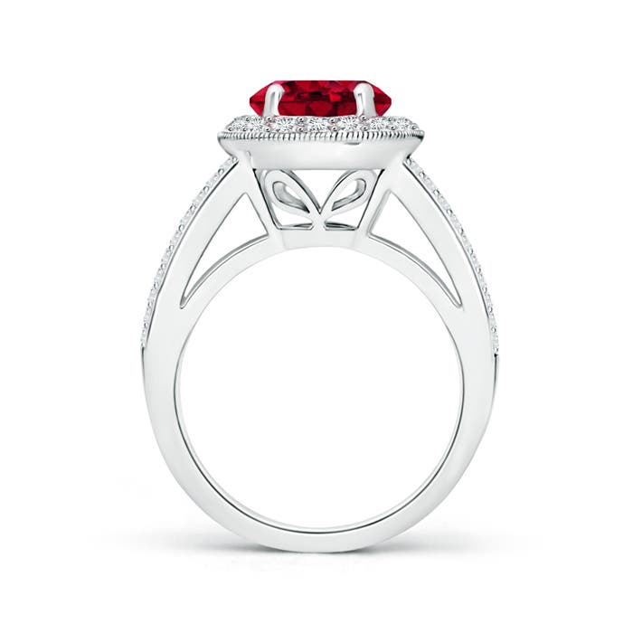 AAAA - Garnet / 2.86 CT / 14 KT White Gold