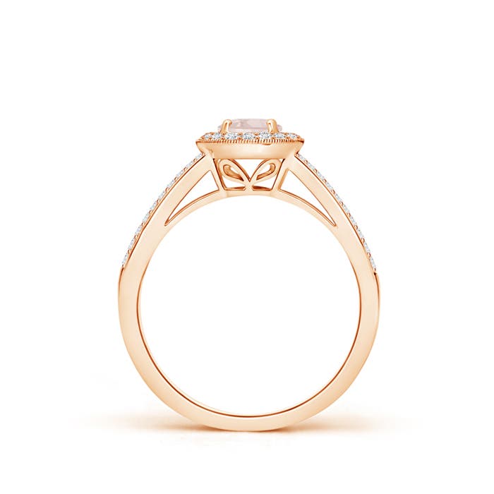 A - Morganite / 0.72 CT / 14 KT Rose Gold