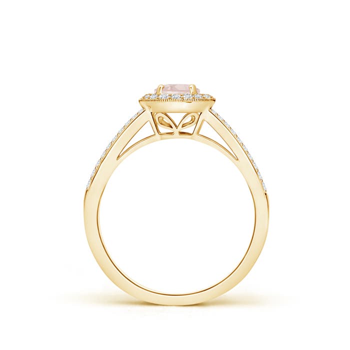 A - Morganite / 0.72 CT / 14 KT Yellow Gold