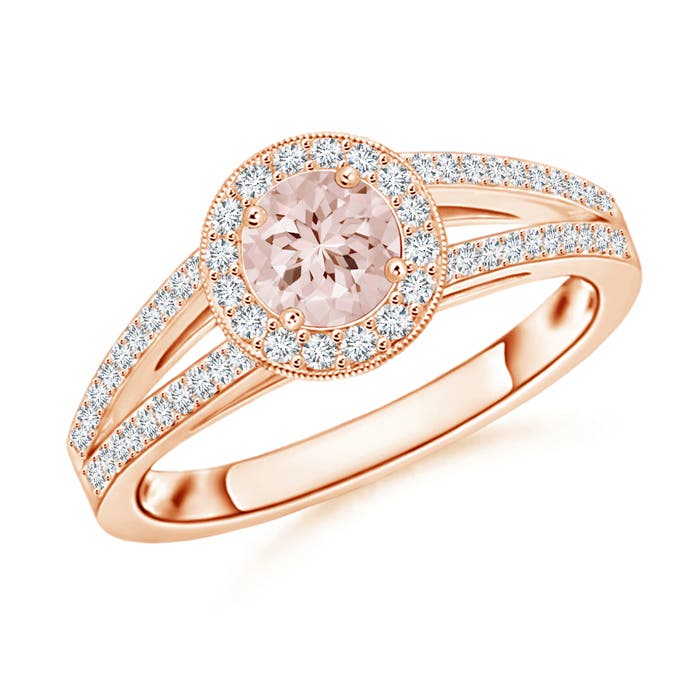 AA - Morganite / 0.72 CT / 14 KT Rose Gold