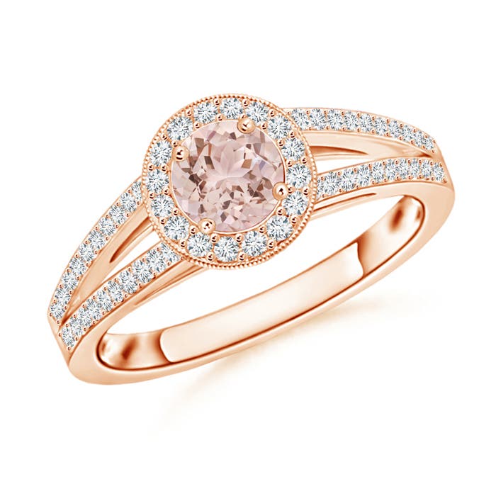 AAA - Morganite / 0.72 CT / 14 KT Rose Gold