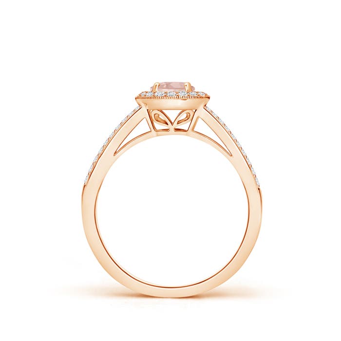 AAAA - Morganite / 0.72 CT / 14 KT Rose Gold