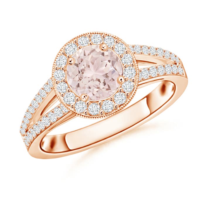 A - Morganite / 1.15 CT / 14 KT Rose Gold