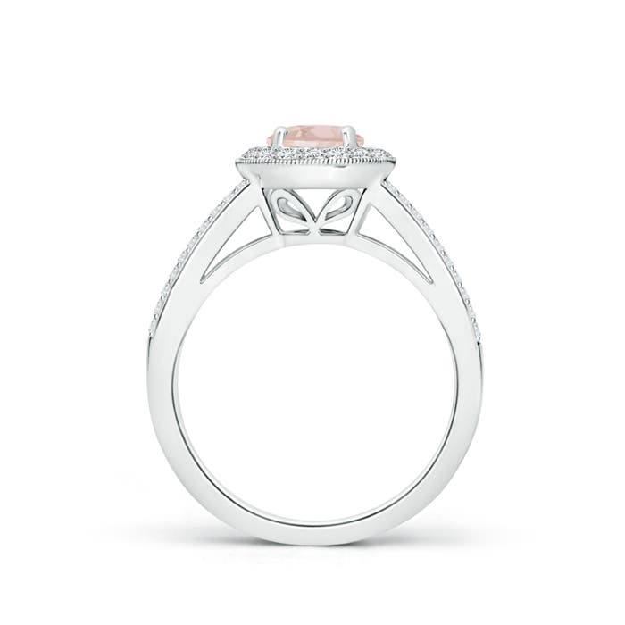 AA - Morganite / 1.15 CT / 14 KT White Gold