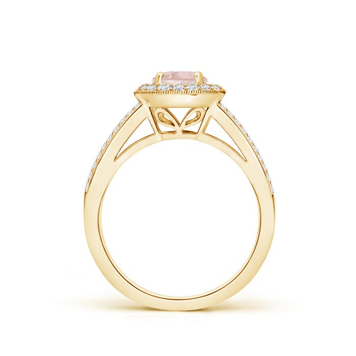 AA - Morganite / 1.15 CT / 14 KT Yellow Gold