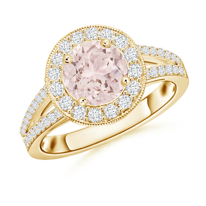 A - Morganite / 1.69 CT / 14 KT Yellow Gold