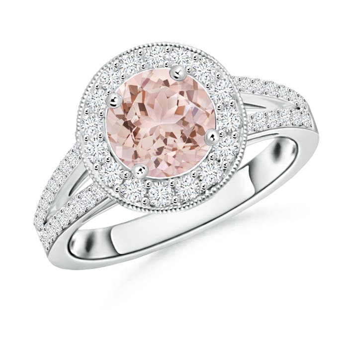 AAA - Morganite / 1.69 CT / 14 KT White Gold