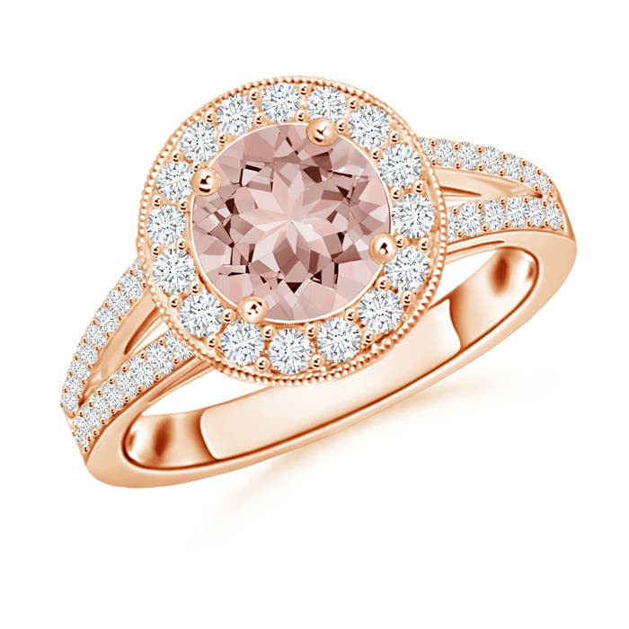 AAAA - Morganite / 1.69 CT / 14 KT Rose Gold