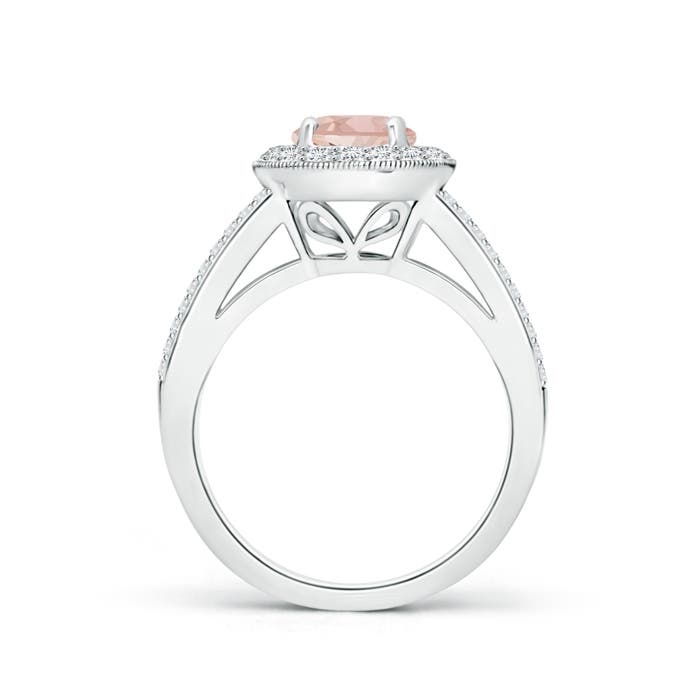 AAAA - Morganite / 1.69 CT / 14 KT White Gold