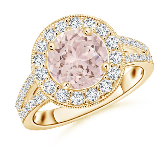 A - Morganite / 2.31 CT / 14 KT Yellow Gold