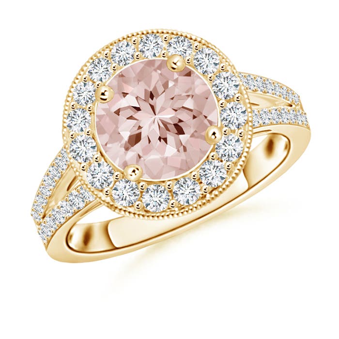 AA - Morganite / 2.31 CT / 14 KT Yellow Gold