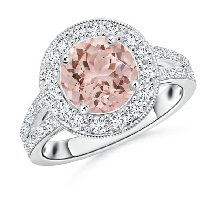 AAA - Morganite / 2.31 CT / 14 KT White Gold