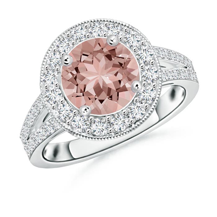 AAAA - Morganite / 2.31 CT / 14 KT White Gold