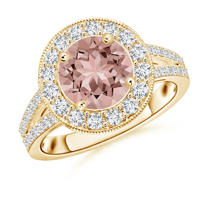 AAAA - Morganite / 2.31 CT / 14 KT Yellow Gold