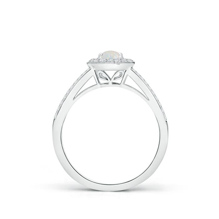 AA - Opal / 0.63 CT / 14 KT White Gold