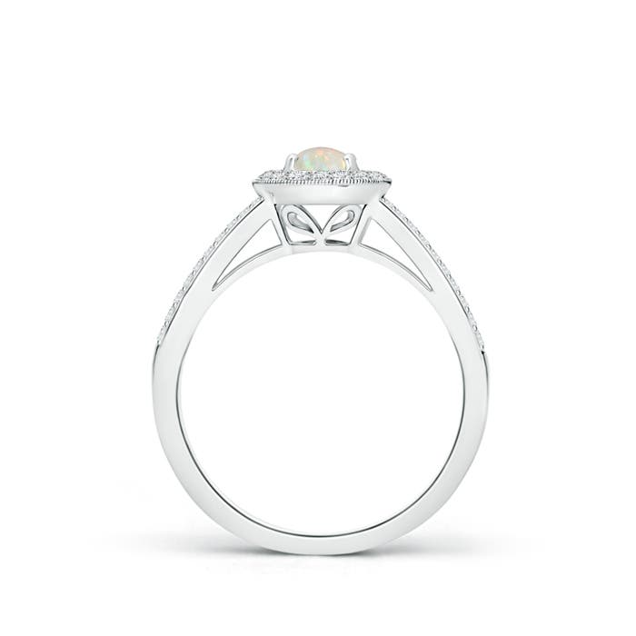 AAA - Opal / 0.63 CT / 14 KT White Gold