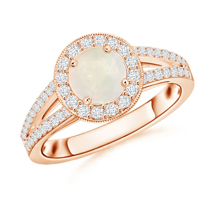 A - Opal / 0.95 CT / 14 KT Rose Gold