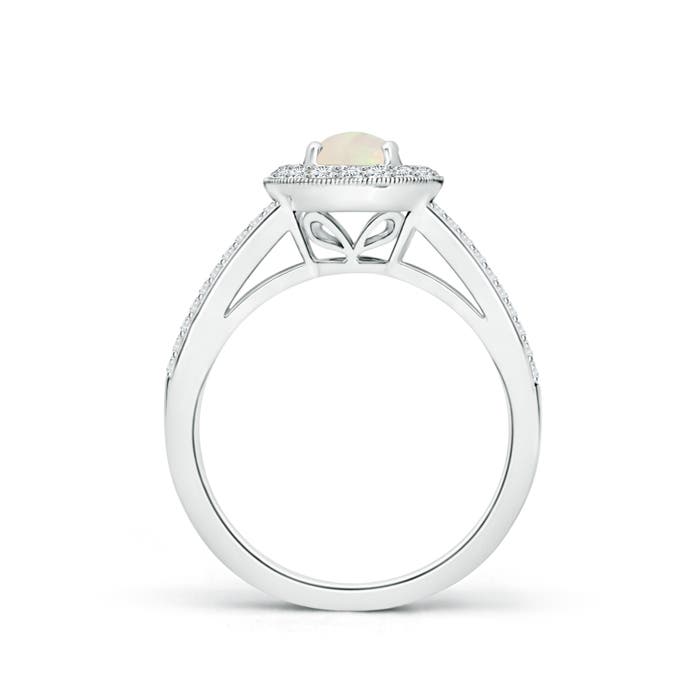 A - Opal / 0.95 CT / 14 KT White Gold