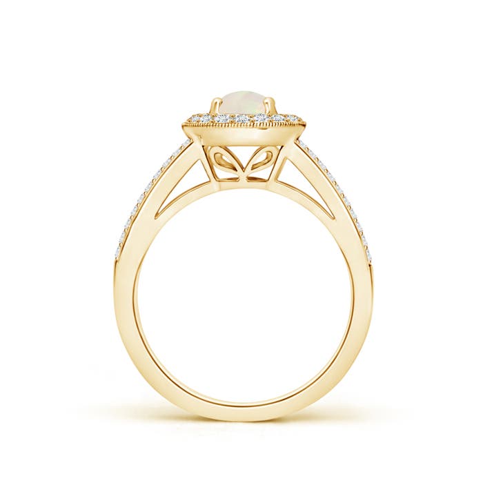 A - Opal / 0.95 CT / 14 KT Yellow Gold