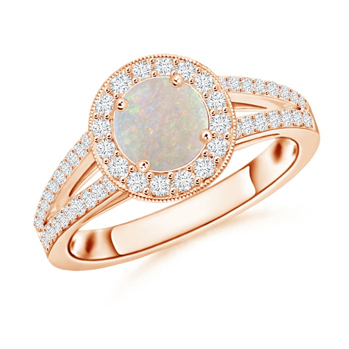 AA - Opal / 0.95 CT / 14 KT Rose Gold