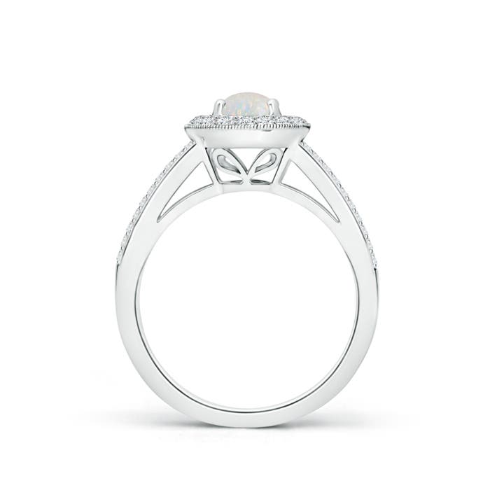 AA - Opal / 0.95 CT / 14 KT White Gold