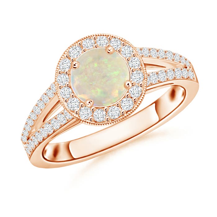 AAA - Opal / 0.95 CT / 14 KT Rose Gold