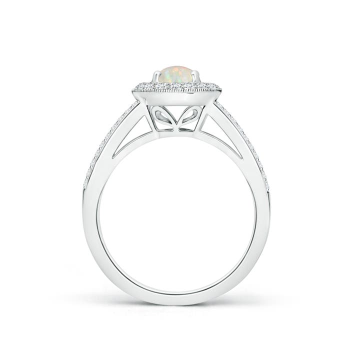 AAA - Opal / 0.95 CT / 14 KT White Gold