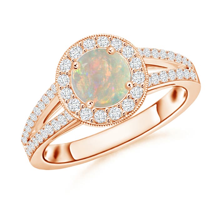 AAAA - Opal / 0.95 CT / 14 KT Rose Gold