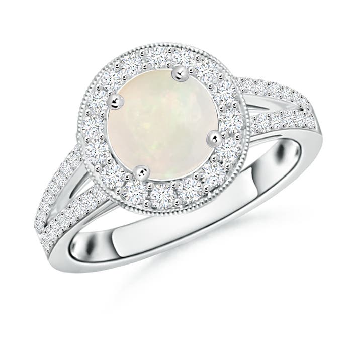 A - Opal / 1.34 CT / 14 KT White Gold