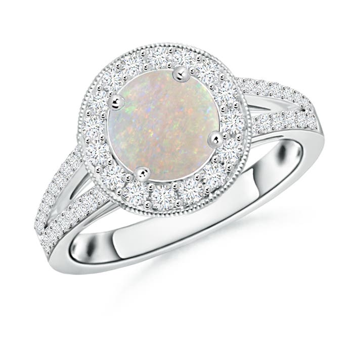 AA - Opal / 1.34 CT / 14 KT White Gold