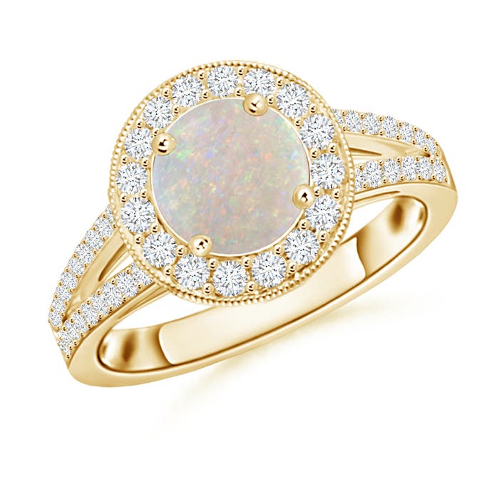 AA - Opal / 1.34 CT / 14 KT Yellow Gold