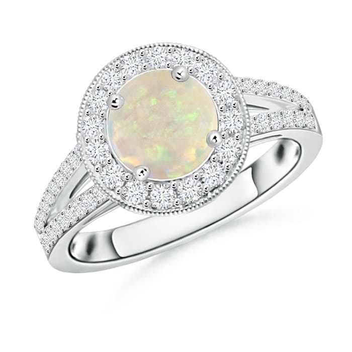 AAA - Opal / 1.34 CT / 14 KT White Gold