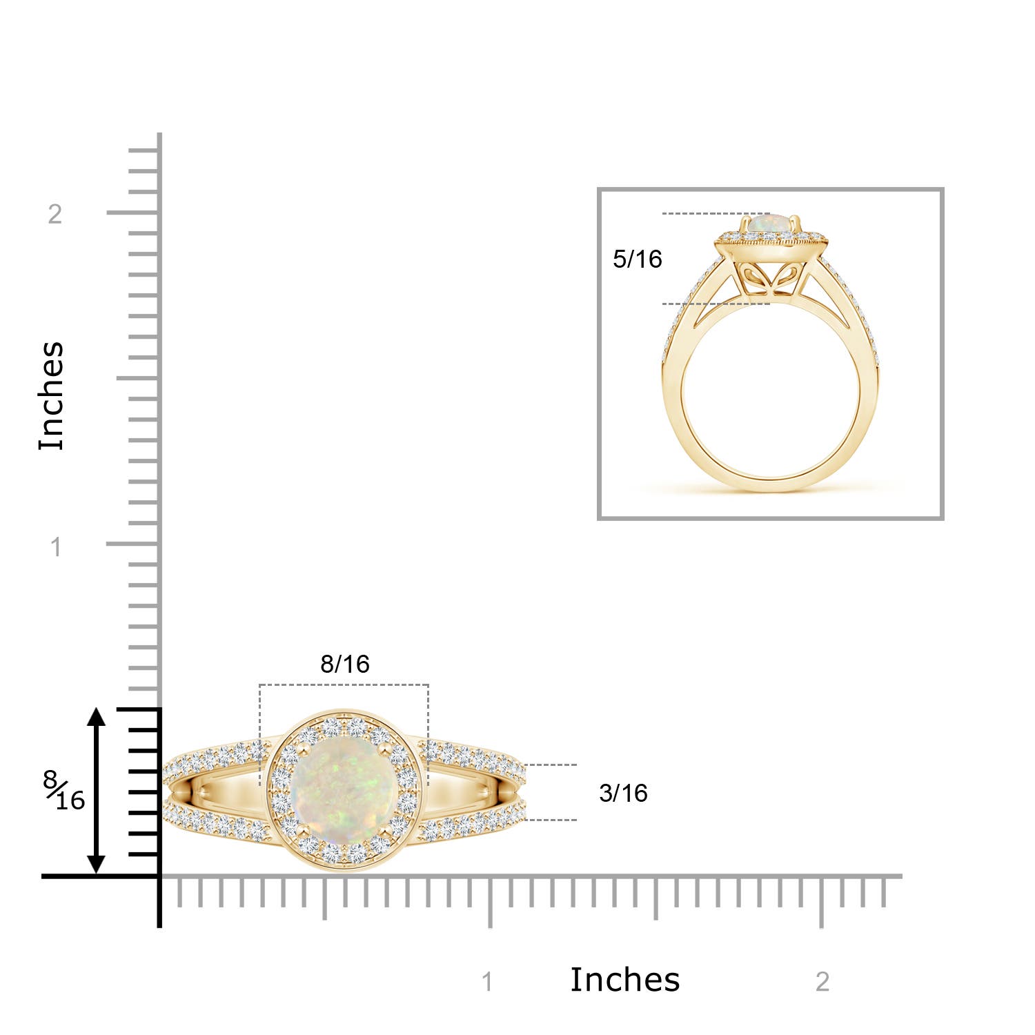 AAA - Opal / 1.81 CT / 14 KT Yellow Gold