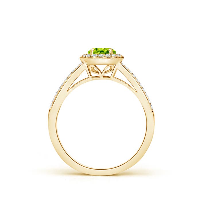 AAA - Peridot / 0.85 CT / 14 KT Yellow Gold