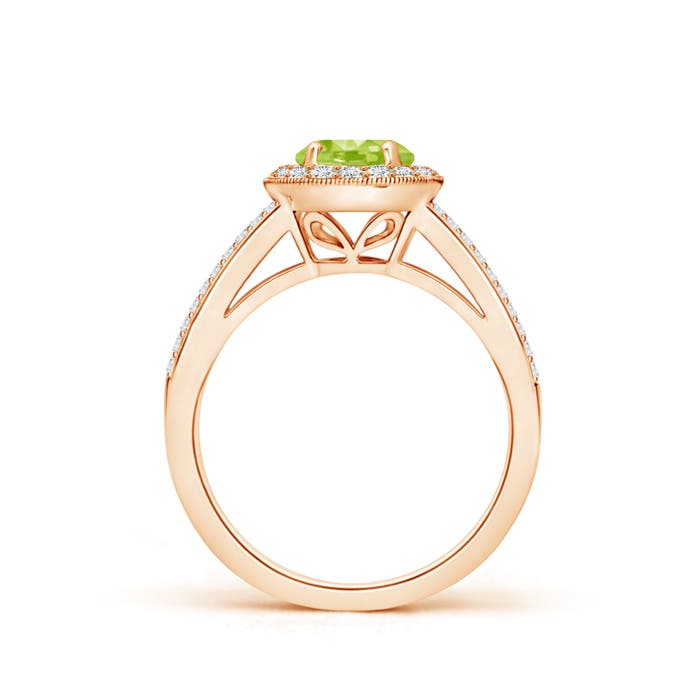 AA - Peridot / 1.4 CT / 14 KT Rose Gold