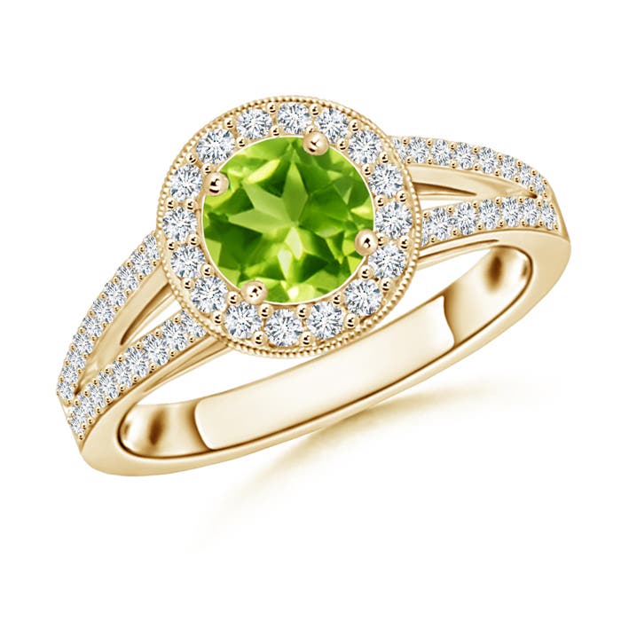 AAA - Peridot / 1.4 CT / 14 KT Yellow Gold