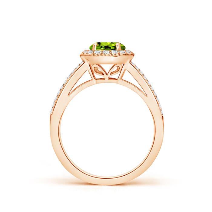 AAAA - Peridot / 1.4 CT / 14 KT Rose Gold