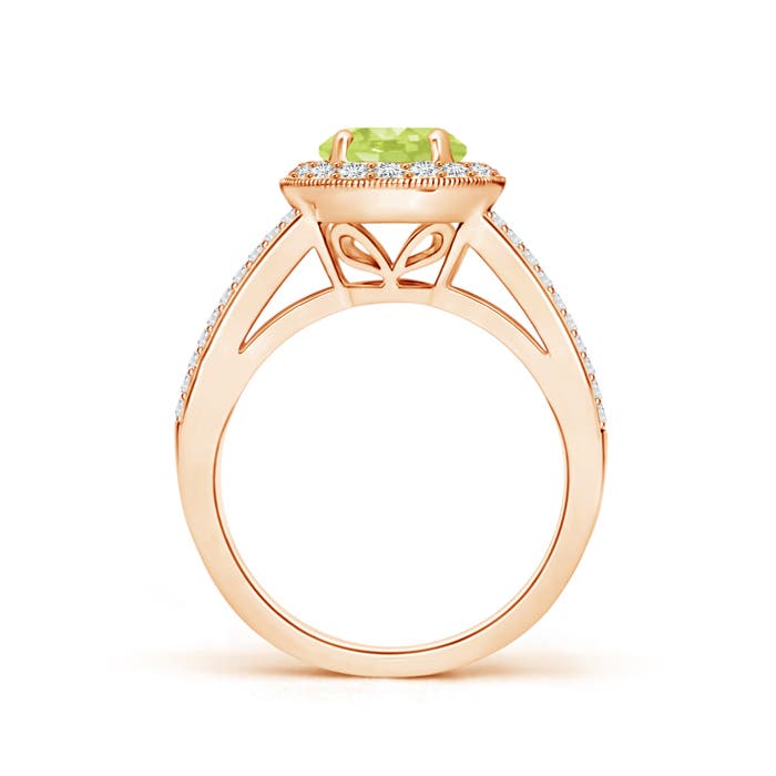 A - Peridot / 1.99 CT / 14 KT Rose Gold