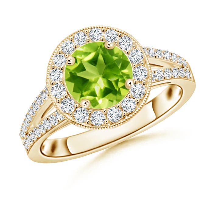 AAA - Peridot / 1.99 CT / 14 KT Yellow Gold