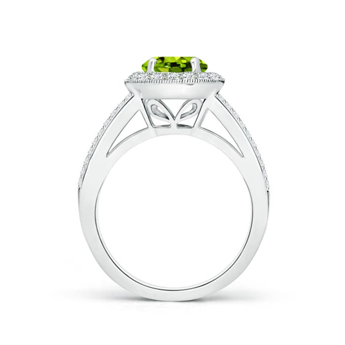 AAAA - Peridot / 1.99 CT / 14 KT White Gold