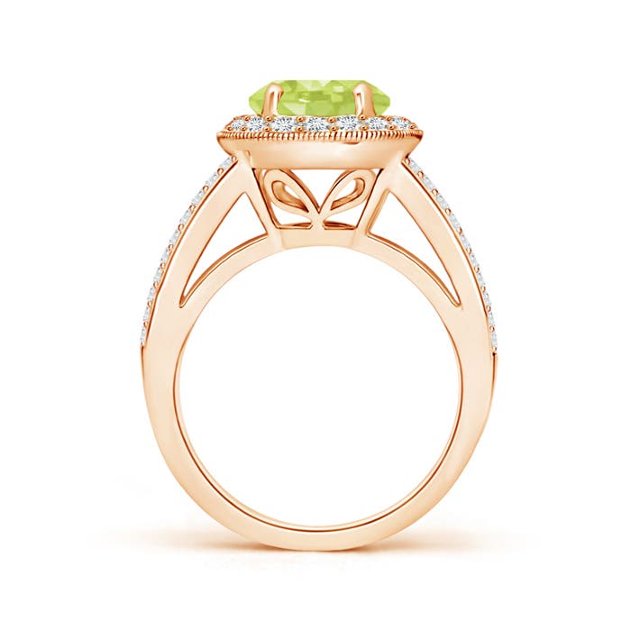 A - Peridot / 2.66 CT / 14 KT Rose Gold