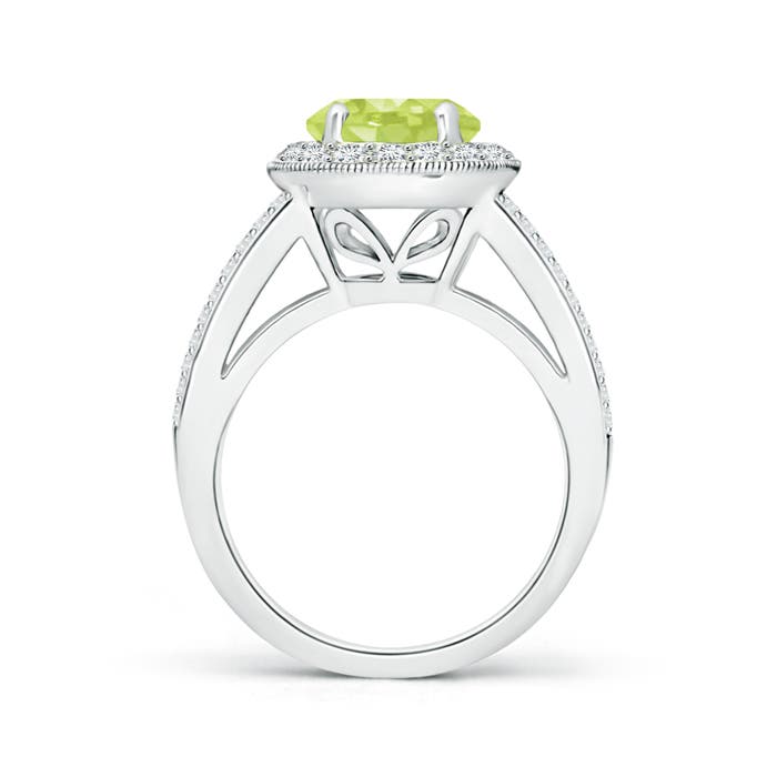 A - Peridot / 2.66 CT / 14 KT White Gold