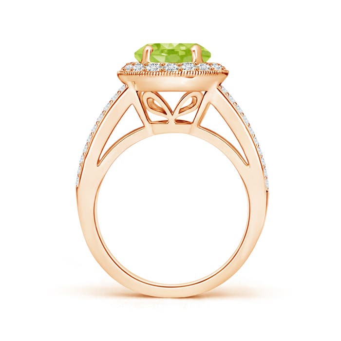 AA - Peridot / 2.66 CT / 14 KT Rose Gold