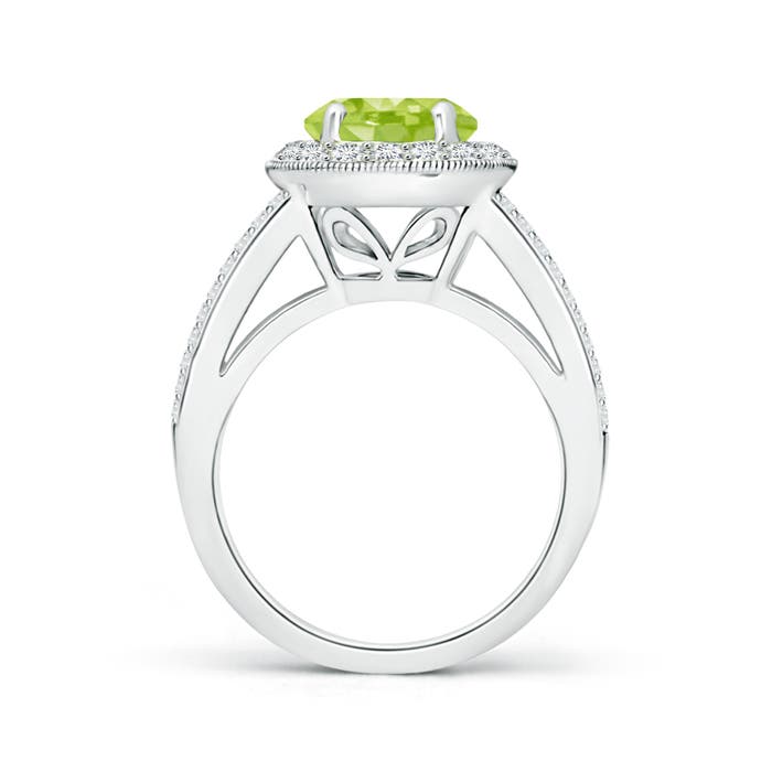 AA - Peridot / 2.66 CT / 14 KT White Gold